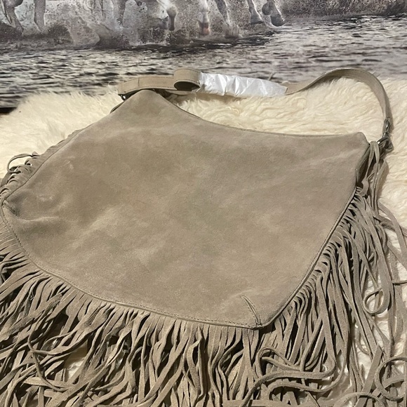 New XL suede fringe suede bag - Picture 3 of 11